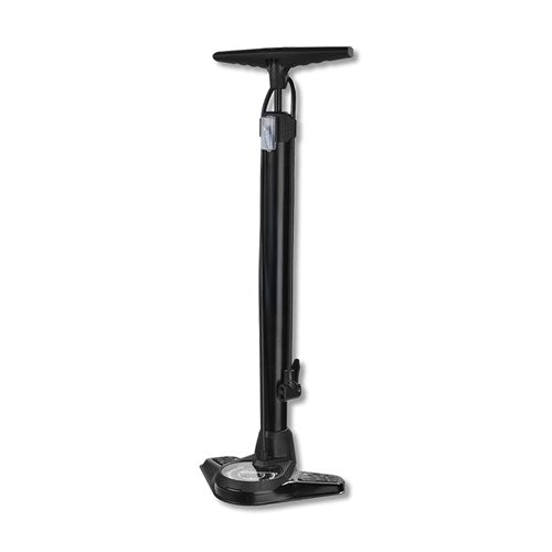 QBP Floor Pump - Air Boss - High Volume - Steel Barrel - Steel Base - Large Gauge - Twin Head Valve - 60 Psi
