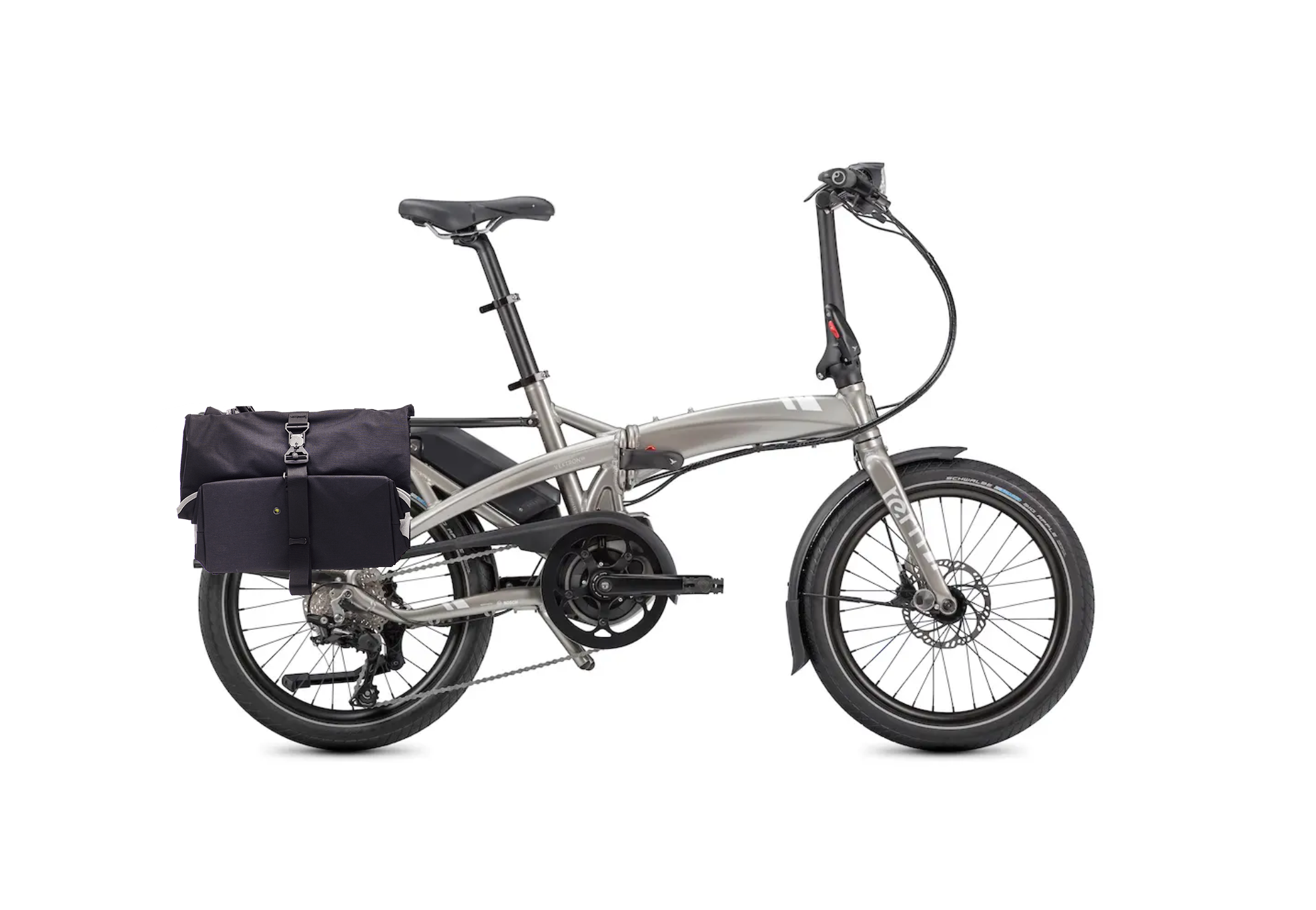 Tern Vektron S10 (Silver): Compact Electric Folding eBike