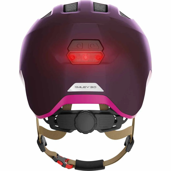 Abus Helmet - SMILEY 3.0, Small Royal Purple, ACE LED