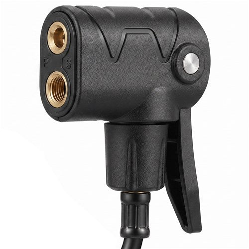 QBP Floor Pump - Air Boss - High Volume - Steel Barrel - Steel Base - Large Gauge - Twin Head Valve - 60 Psi