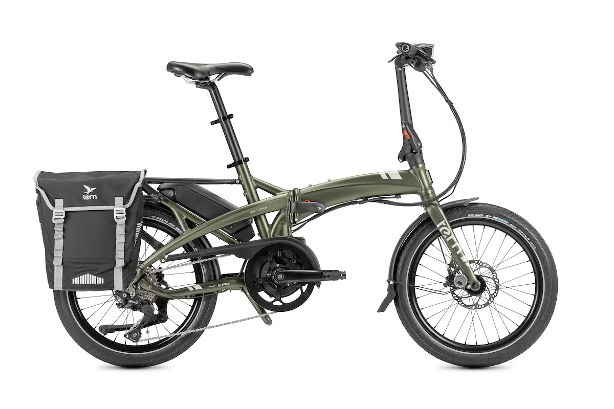 Tern Vektron S10 (Forest): Compact Electric Folding eBike