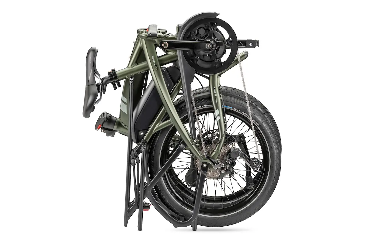 Tern Vektron S10 (Forest): Compact Electric Folding eBike