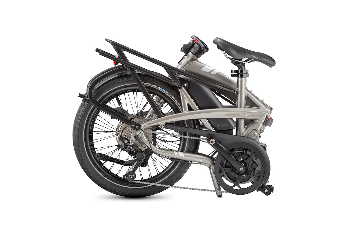 Tern Vektron S10 (Silver): Compact Electric Folding eBike