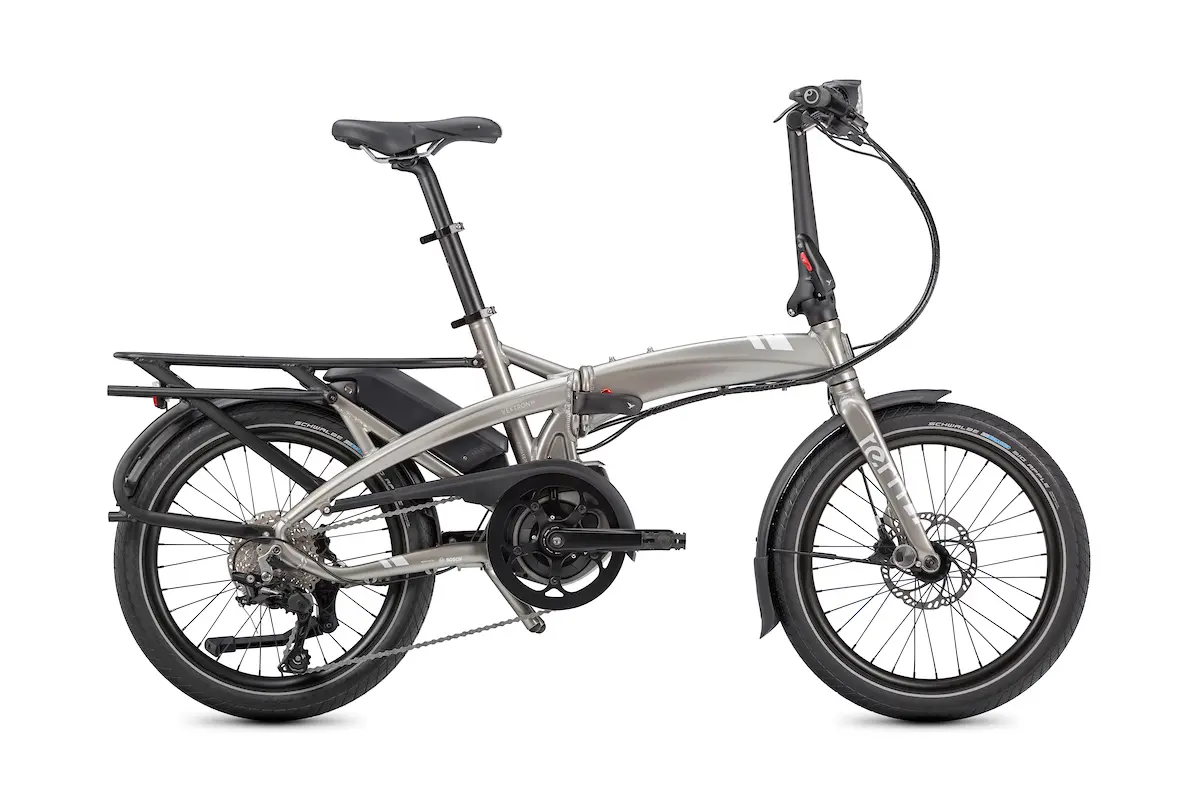 Tern Vektron S10 (Silver): Compact Electric Folding eBike